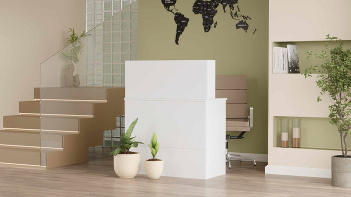 Hanah Home Mesa de Recepción Beg20-W Blanca